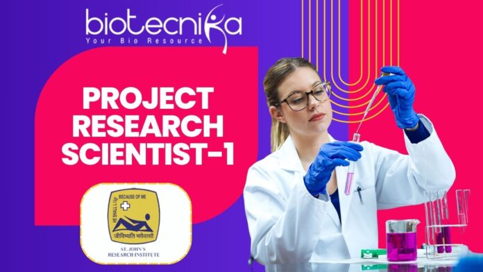 Project Research Scientist-1 - St. John's Research Institute.