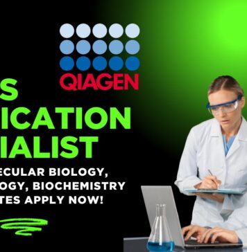 QIAGEN Sales Application Specialist, MSc Molecular Biology, Biotechnology, Biochemistry Candidates Apply Now!