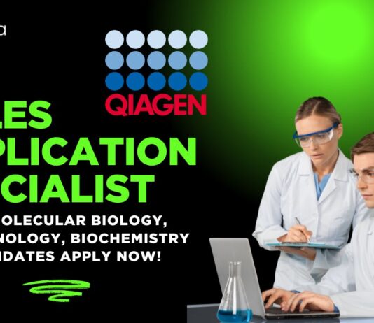 QIAGEN Sales Application Specialist, MSc Molecular Biology, Biotechnology, Biochemistry Candidates Apply Now!