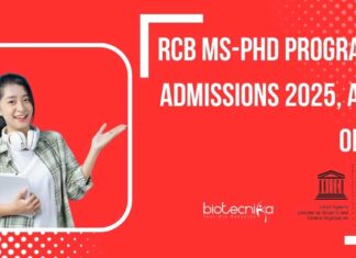 RCB MS-PhD 2025 Admission