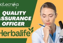 Quality Assurance Officer Job Role at Herbalife. Food Science Jobs!