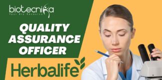 Quality Assurance Officer Job Role at Herbalife. Food Science Jobs!
