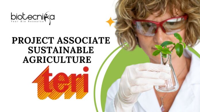 Project Associate Sustainable Agriculture Role at TERI. Apply now!