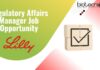 Regulatory Affairs Manager Job Opportunity
