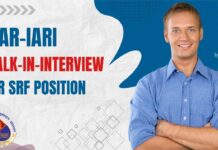 IARI Genetics SRF Job Openings