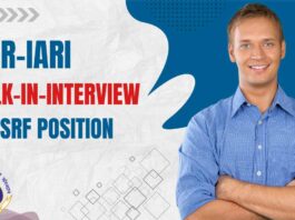 IARI Genetics SRF Job Openings