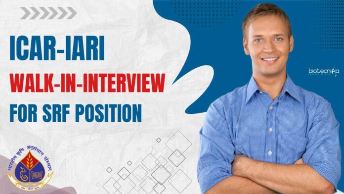 IARI Genetics SRF Job Openings