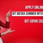 BIT Mesra Summer Internship 2025