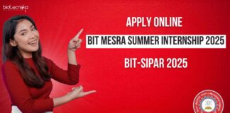 BIT Mesra Summer Internship 2025