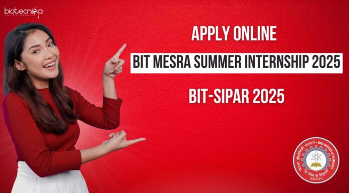 BIT Mesra Summer Internship 2025