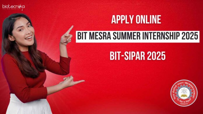 BIT Mesra Summer Internship 2025
