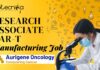 Research Associate - CAR-T Manufacturing Job at Aurigene