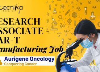 Research Associate - CAR-T Manufacturing Job at Aurigene