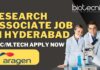 Research Associate Job at Aragen, Hyderabad – Life Science Candidates Apply Today! Research Associate Job In Aragen, Hyderabad - Need Life Science