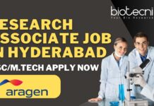 Research Associate Job at Aragen, Hyderabad – Life Science Candidates Apply Today! Research Associate Job In Aragen, Hyderabad - Need Life Science