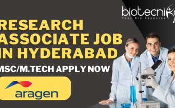 Research Associate Job In Aragen, Hyderabad - Need Life Science