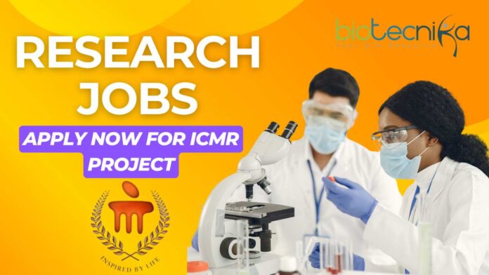 Research Jobs at MAHE, Manipal Apply Now for ICMR Project