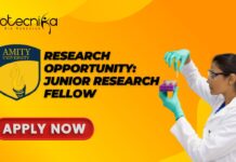Research Opportunity: Junior Research Fellow at Amity University – Apply Now Research Opportunity: Junior Research Fellow at Amity University - Apply Now