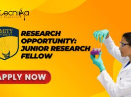 Research Opportunity: Junior Research Fellow at Amity University - Apply Now