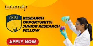 Research Opportunity: Junior Research Fellow at Amity University - Apply Now