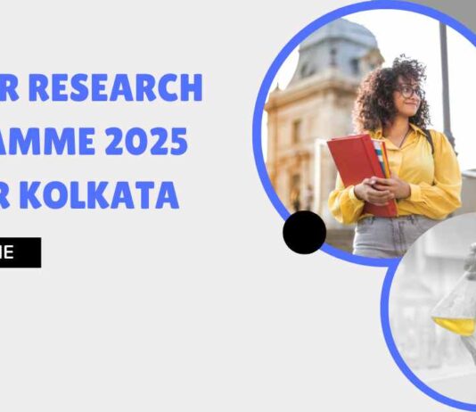 IISER Kolkata 2025 Summer Research Programme