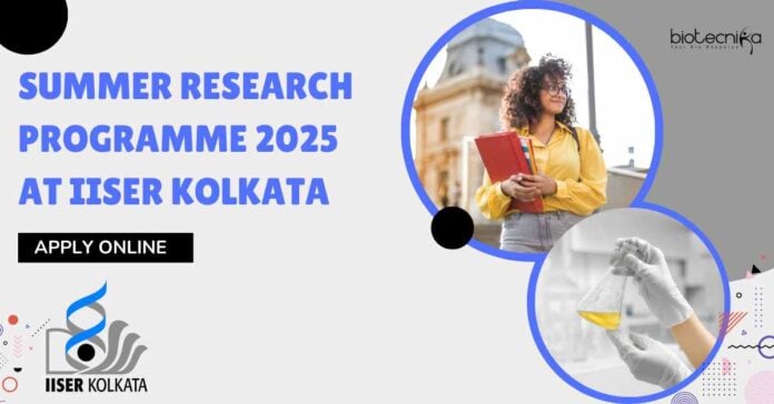 IISER Kolkata 2025 Summer Research Programme