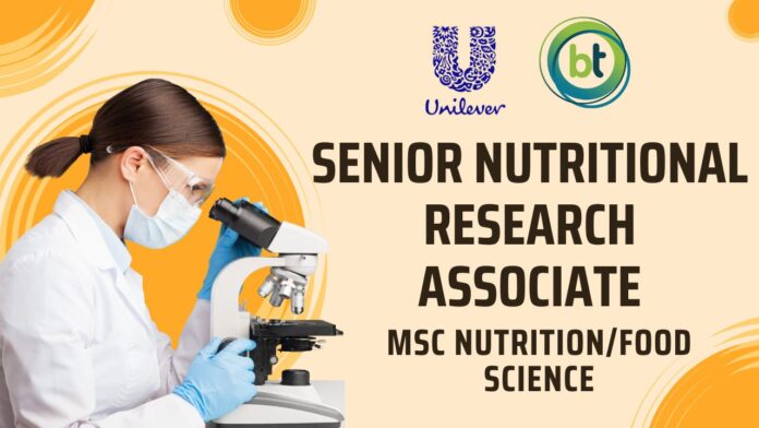 Senior Nutritional Research Associate -MSc NutritionFood Science (1)