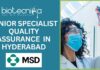 Senior Specialist Quality Assurance Role at MSD – Apply Now! Senior Specialist – Quality Assurance (Large Molecule Manufacturing) at MSD Hyderabad - Apply Now!!