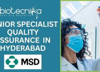 Senior Specialist – Quality Assurance (Large Molecule Manufacturing) at MSD Hyderabad - Apply Now!!
