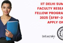 IIT Delhi 2025 Summer Faculty Research