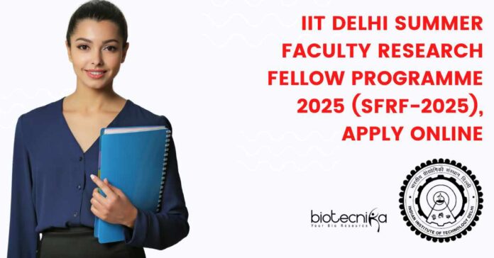 IIT Delhi 2025 Summer Faculty Research
