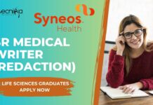 Syneos Health Sr Medical Writer (Redaction) - Life Sciences Graduate Apply Now  (1)