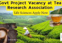 Project Jobs at Tea Research Association