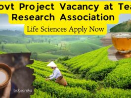 Project Jobs at Tea Research Association