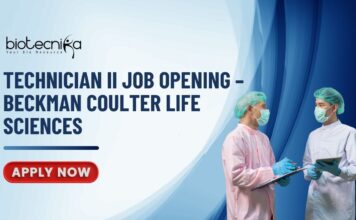 Technician II Job Opening – Beckman Coulter Life Sciences