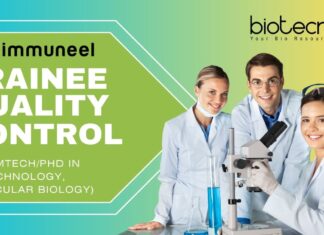 Trainee – Quality Control (Molecular Biology) MScMTechPhD