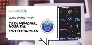 Walk-In Interview at Tata Memorial Hospital for ECG Technician- Apply Now