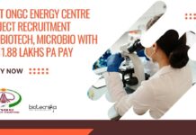 Govt ONGC Energy Centre Biotech Jobs