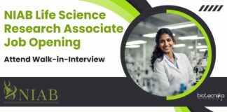 NIAB Life Science Research Associate Job