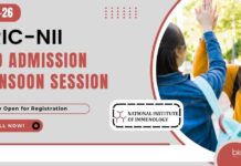 BRIC-National Institute of Immunology (NII) PhD Admission 2025-26 Monsoon Session NII PhD 2025-26 Admissions Monsoon Session