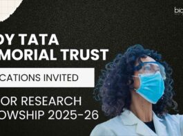 Lady Tata Memorial Trust JRF 2025-26
