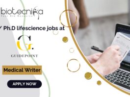 M.Sc/ Ph.D lifescience jobs