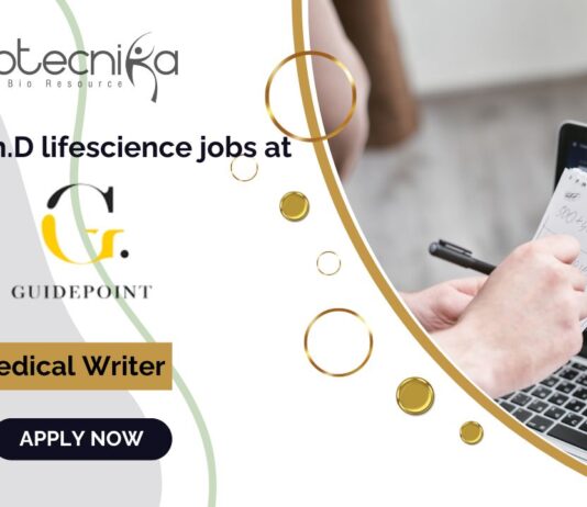 M.Sc/ Ph.D lifescience jobs