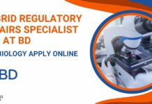 Hybrid Regulatory Affairs Specialist Job at BD – BSc Biology Apply Online Hybrid Regulatory Affairs Job at BD