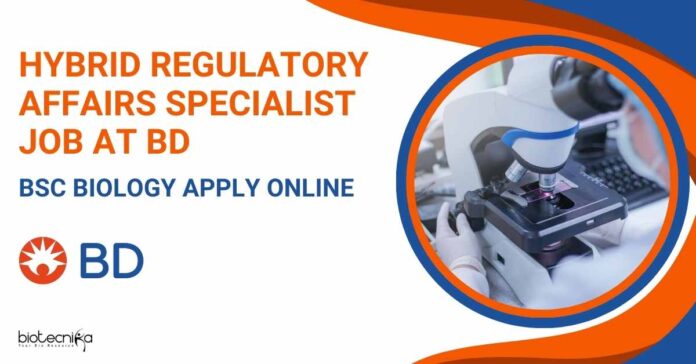 Hybrid Regulatory Affairs Job at BD