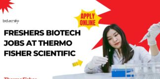Freshers Biotech Jobs at Thermo Fisher