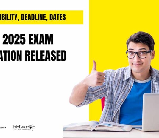 DBT BET 2025 Exam Applications