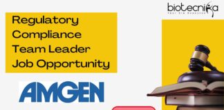 Regulatory Compliance Team Leader Job Opportunity