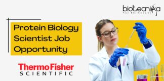 Protein Biology Scientist Job Opportunity