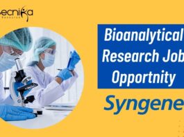 Bioanalytical Research Job Opportnity